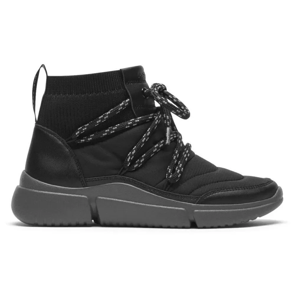 Rockport Women's Black R-Evolution Washable Quilted Bungee Noir Bootie Size 5.5M - Picture 2 of 12